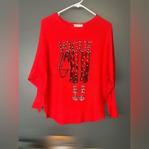 Sweater One Size Beautiful Red